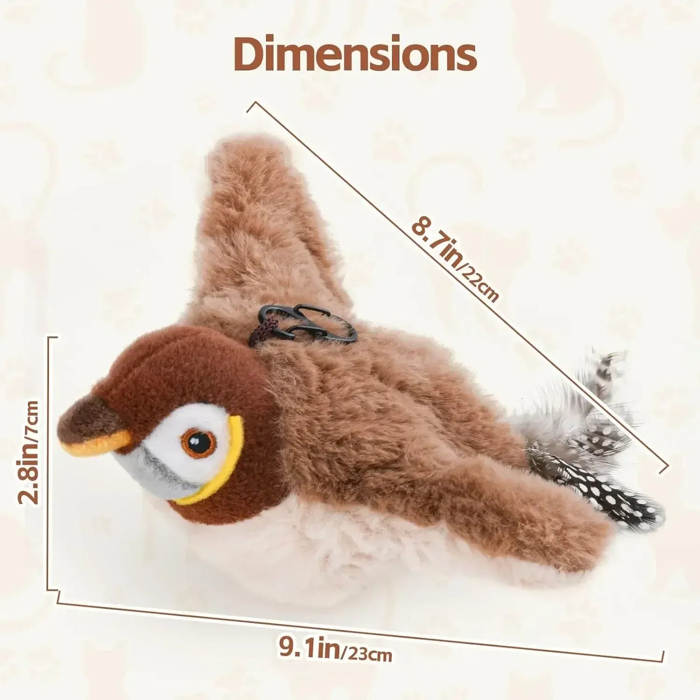 Oiseau Interactif pour Chat et Chien