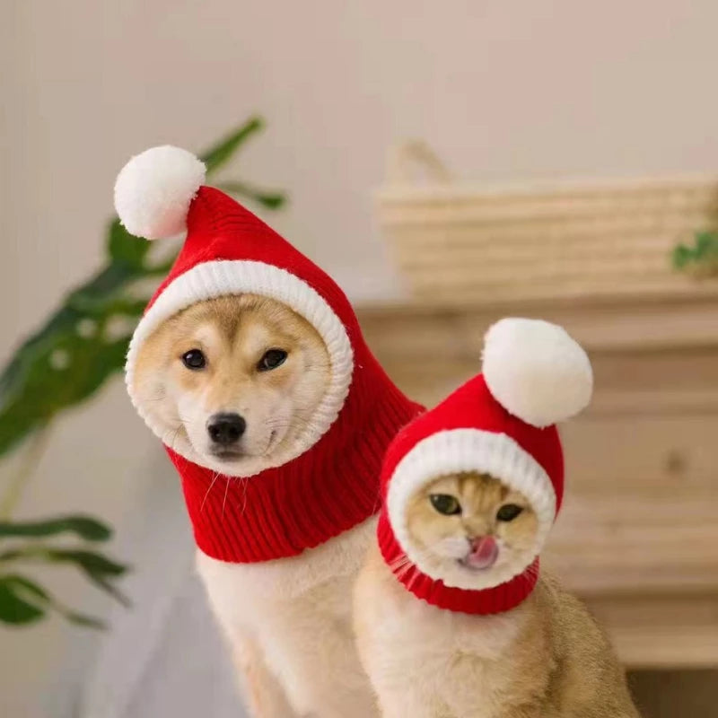 Costume De Père Noël Pour Chien Et Chat - Bonnet Inclus - Taille Petit Animal