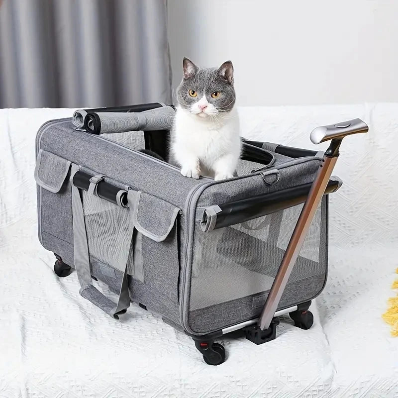 Sac de Voyage à Roulette pour Chien et Chat