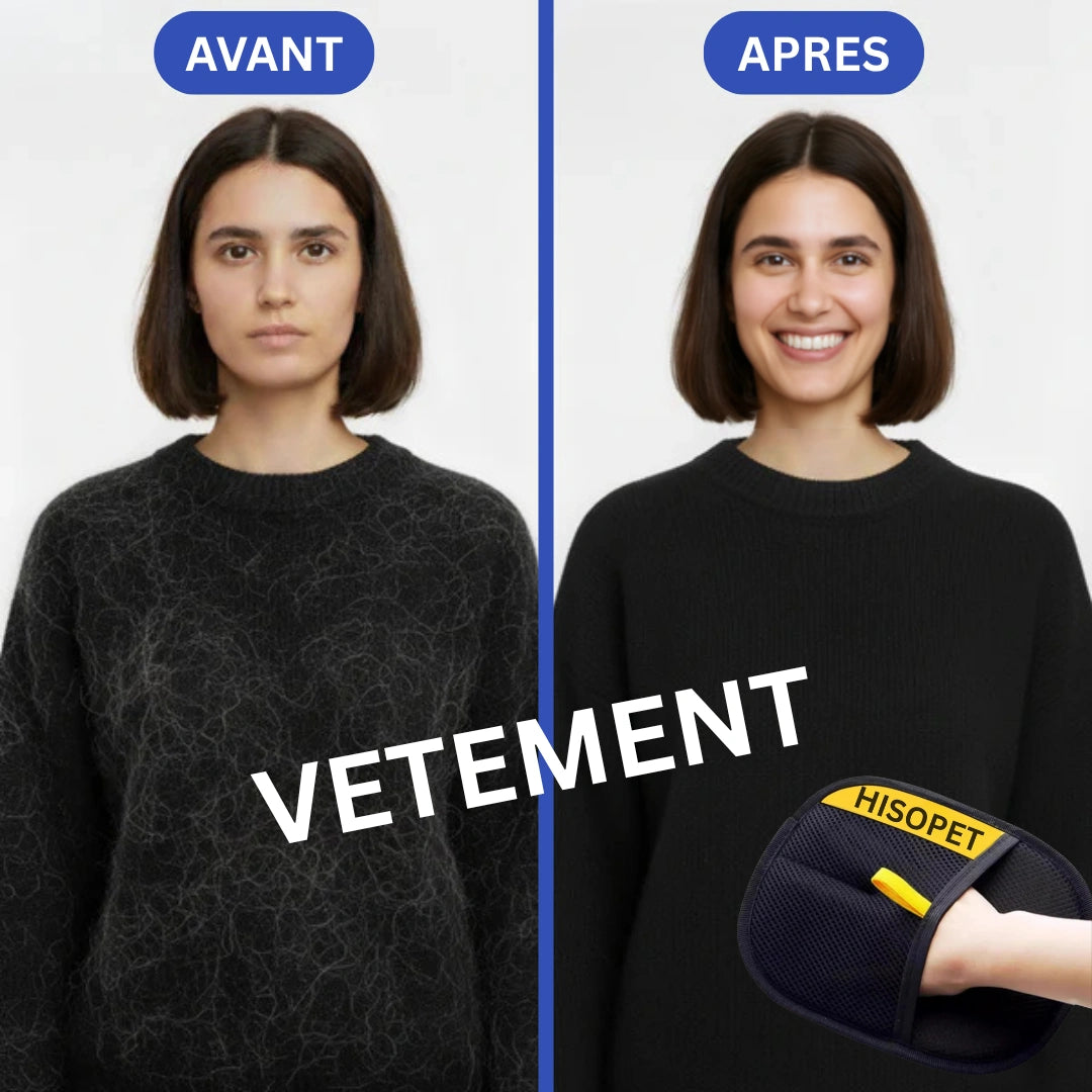 Gant Anti Poils Chat et Chien