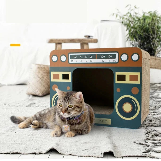 Niche pour Chat en Poste de Radio