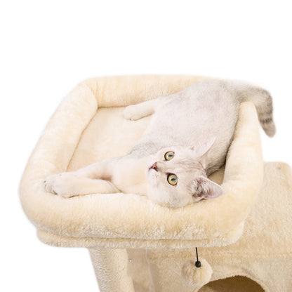 arbre a chat perchoir beige