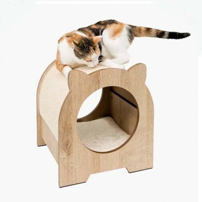 TRIO - Cabane pour Chat en Bois