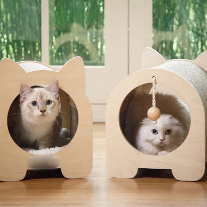 TRIO - Cabane pour Chat en Bois