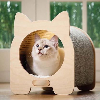 TRIO - Cabane pour Chat en Bois