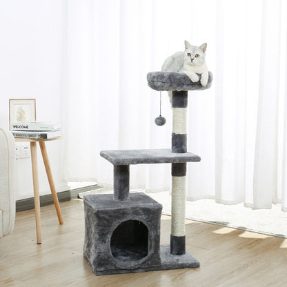 arbre a chat gris 85cm