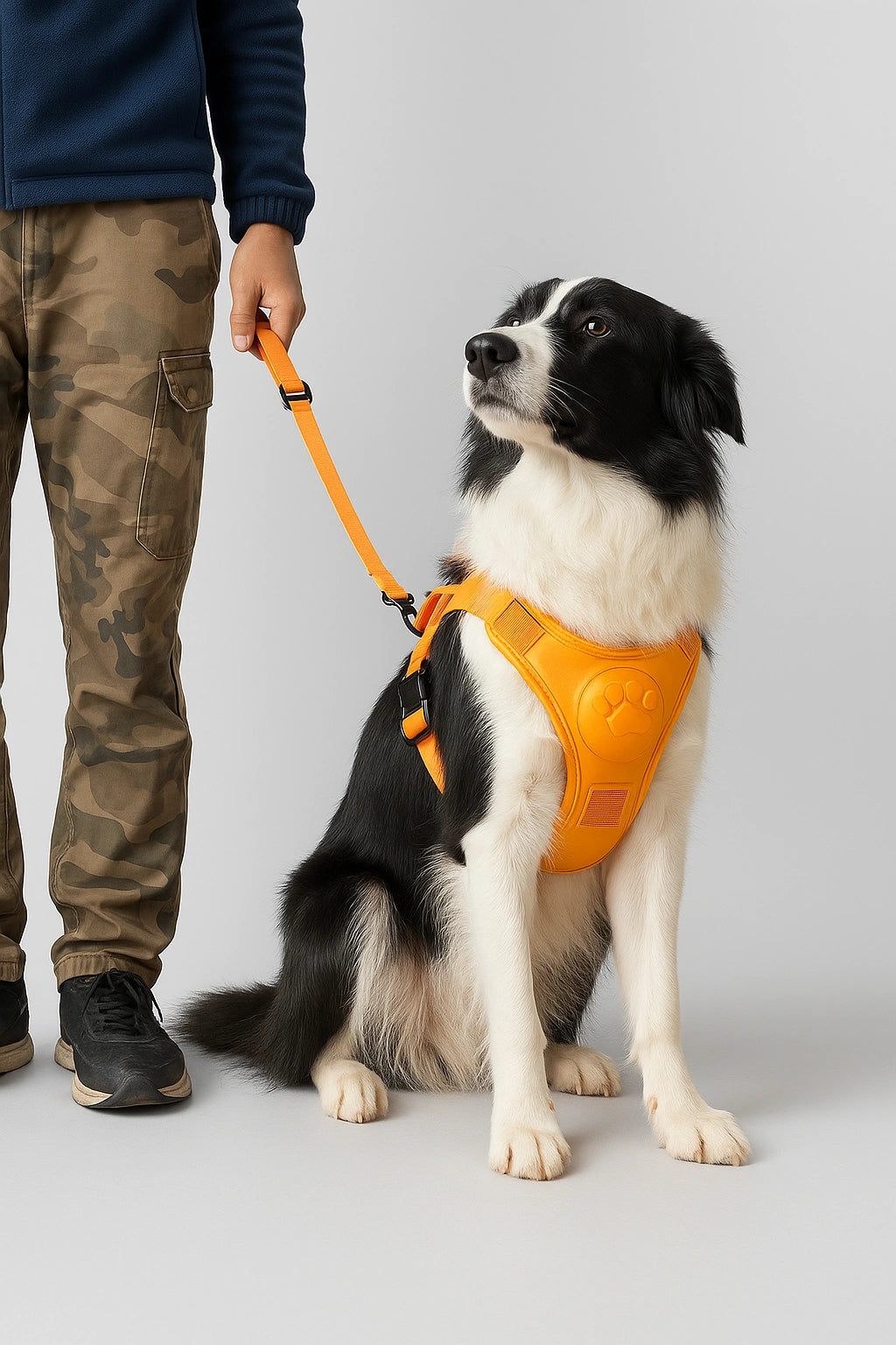 Harnais Chien avec Laisse Rétractable Intégrée