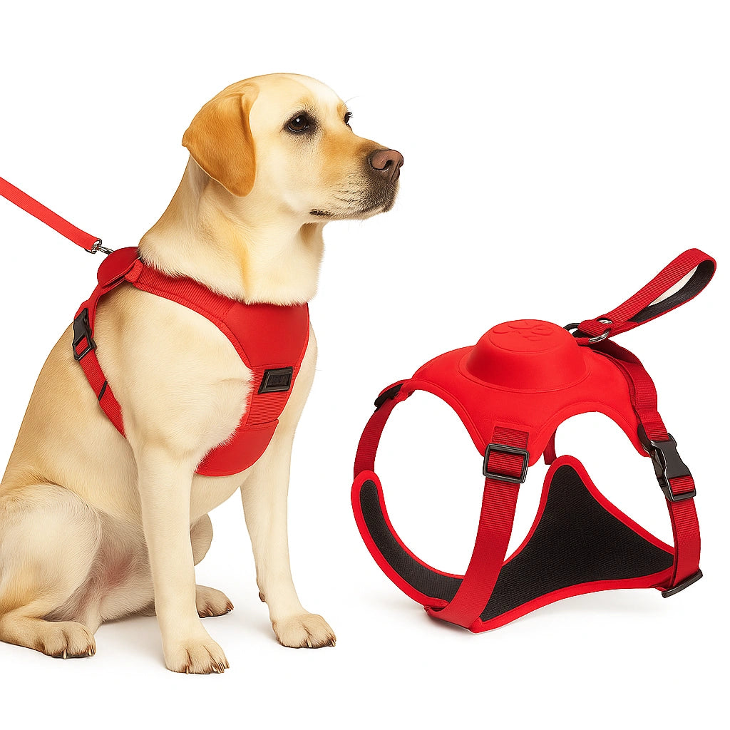 Harnais Chien avec Laisse Rétractable Intégrée