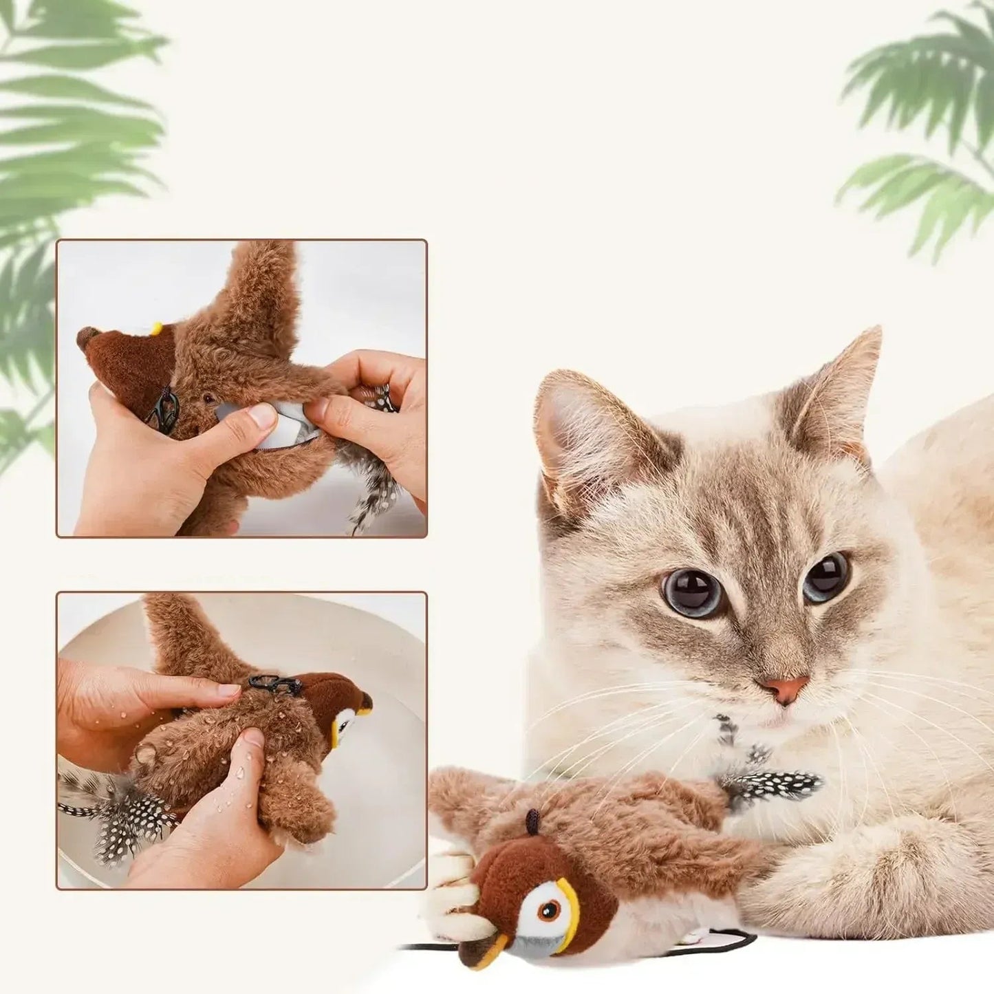 Oiseau Interactif pour Chat et Chien