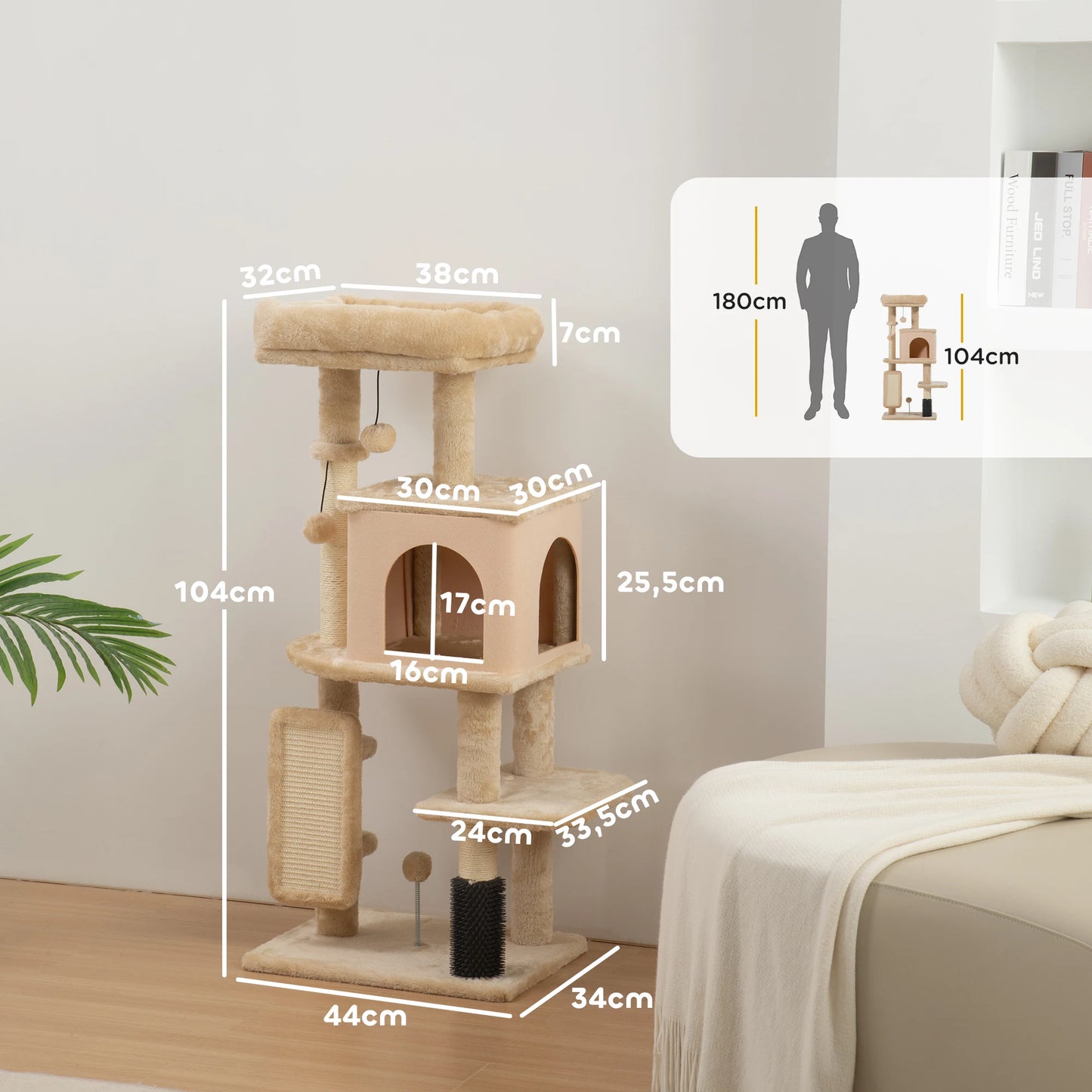 Arbre à Chat dimensions