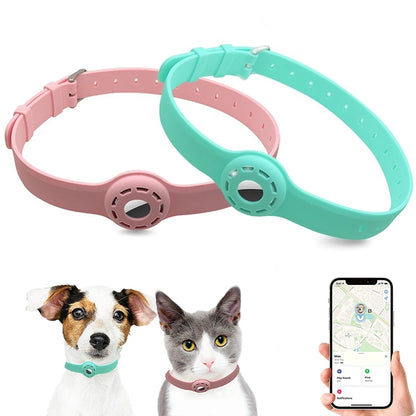 Collier GPS Chat pour Airtag en Silicone