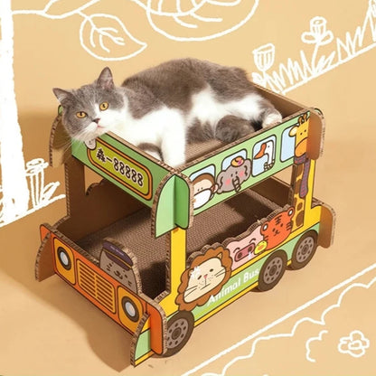 ZOOM - Cabane pour Chat en Autobus