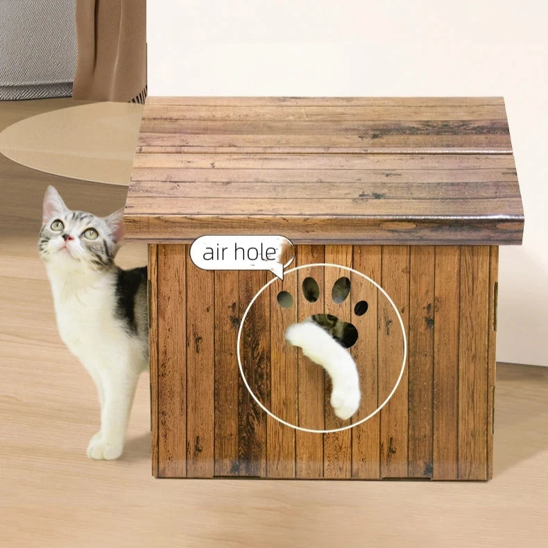 Niche pour Chat en Carton