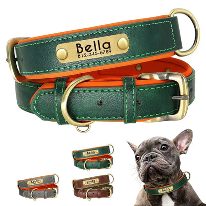 Collier Personnalisé pour Chien en Cuir