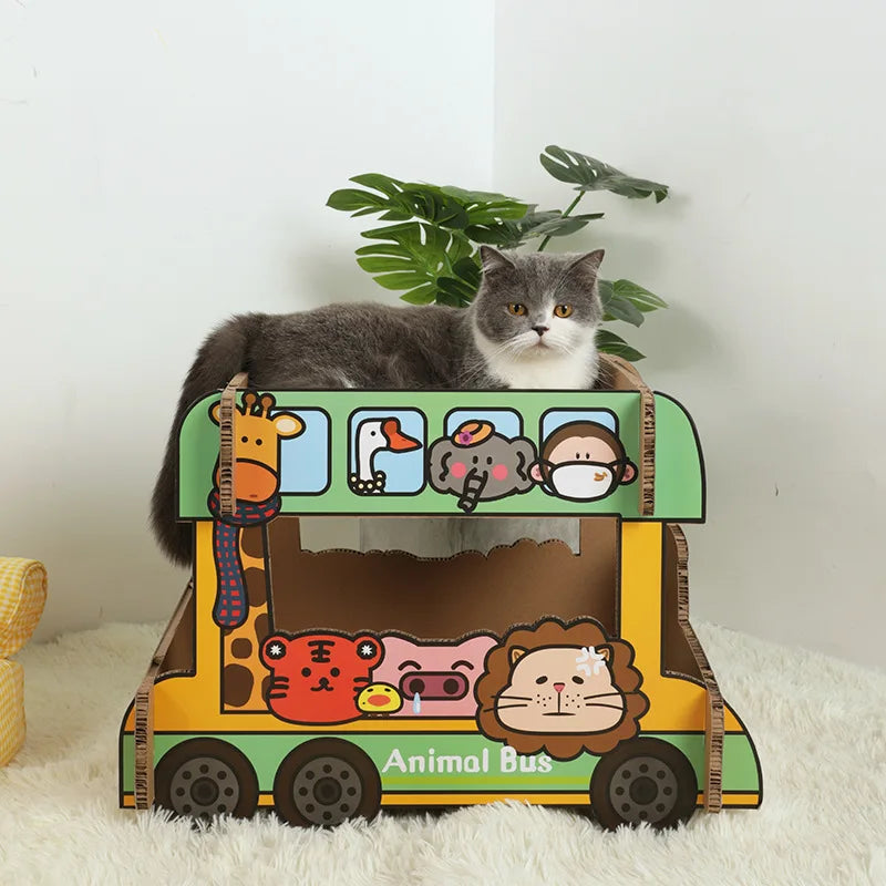 ZOOM - Cabane pour Chat en Autobus