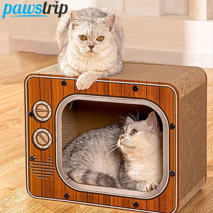 TIVI - Niche pour Chat en Poste de Télévision