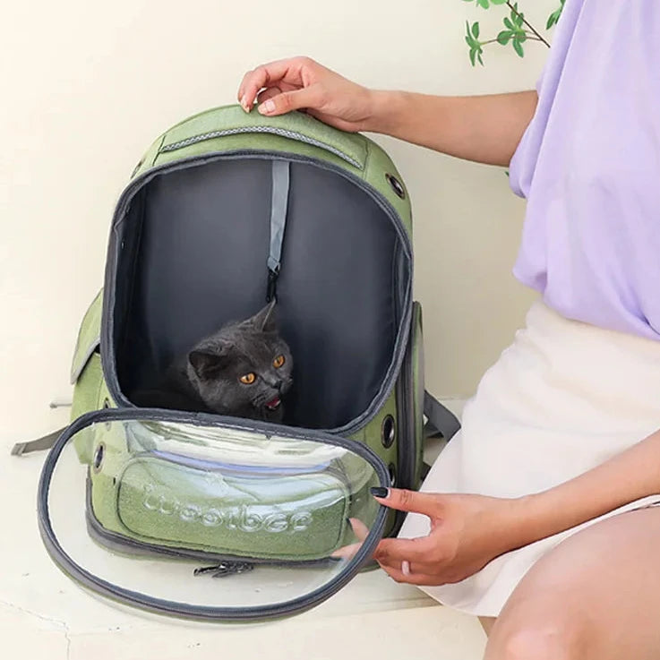 MOOR - Sac à Dos pour Chat Transparent