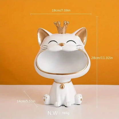 Figurine Chat Roi - Vide Poches