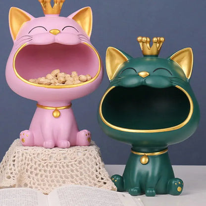 Figurine Chat Roi - Vide Poches