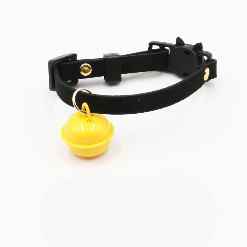 collier clochette noir pour chat