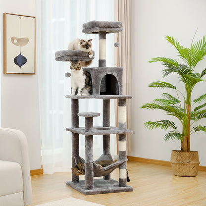 arbre a chat gris 145cm