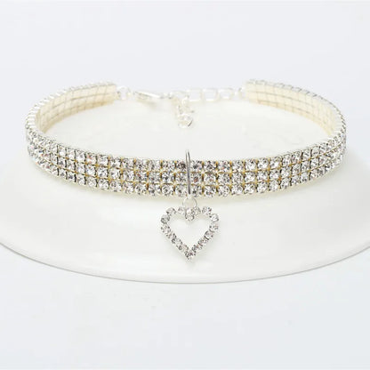 Collier pour Chat en Strass Brillant