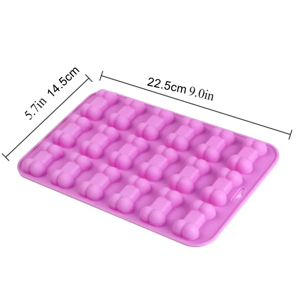 moule silicone rose friandises chien