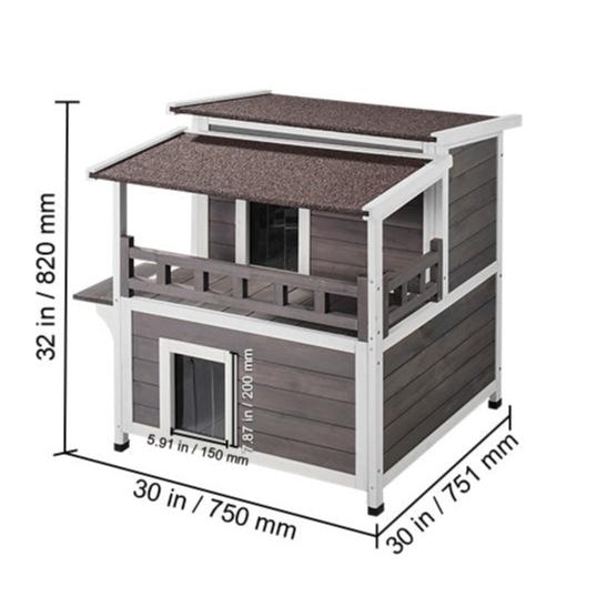 Niche pour Chat Extérieur dimensions