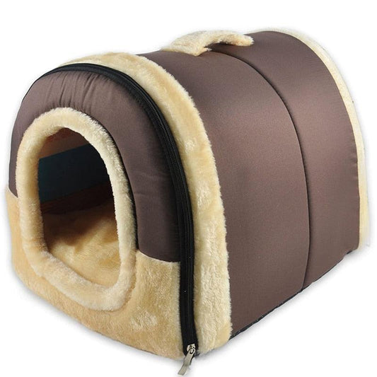 niche pour chien polaire marron