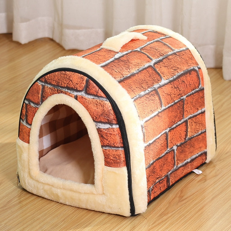 niche pour chien polaire orange