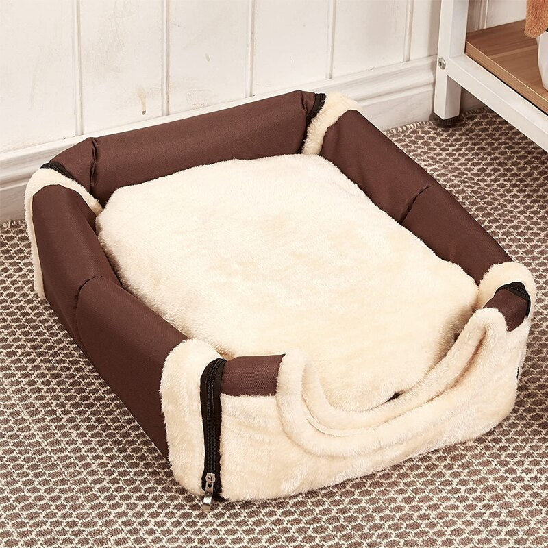 niche pour chien polaire coussin