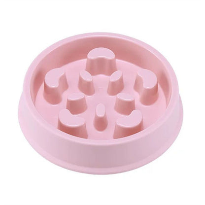 gamelle anti glouton chat rose