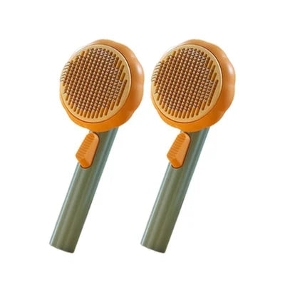 Brosse à Poils Longs auto-nettoyante pour Chien et Chat