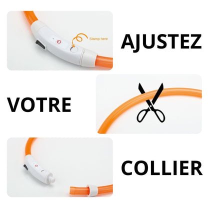 collier lumineux ajustable