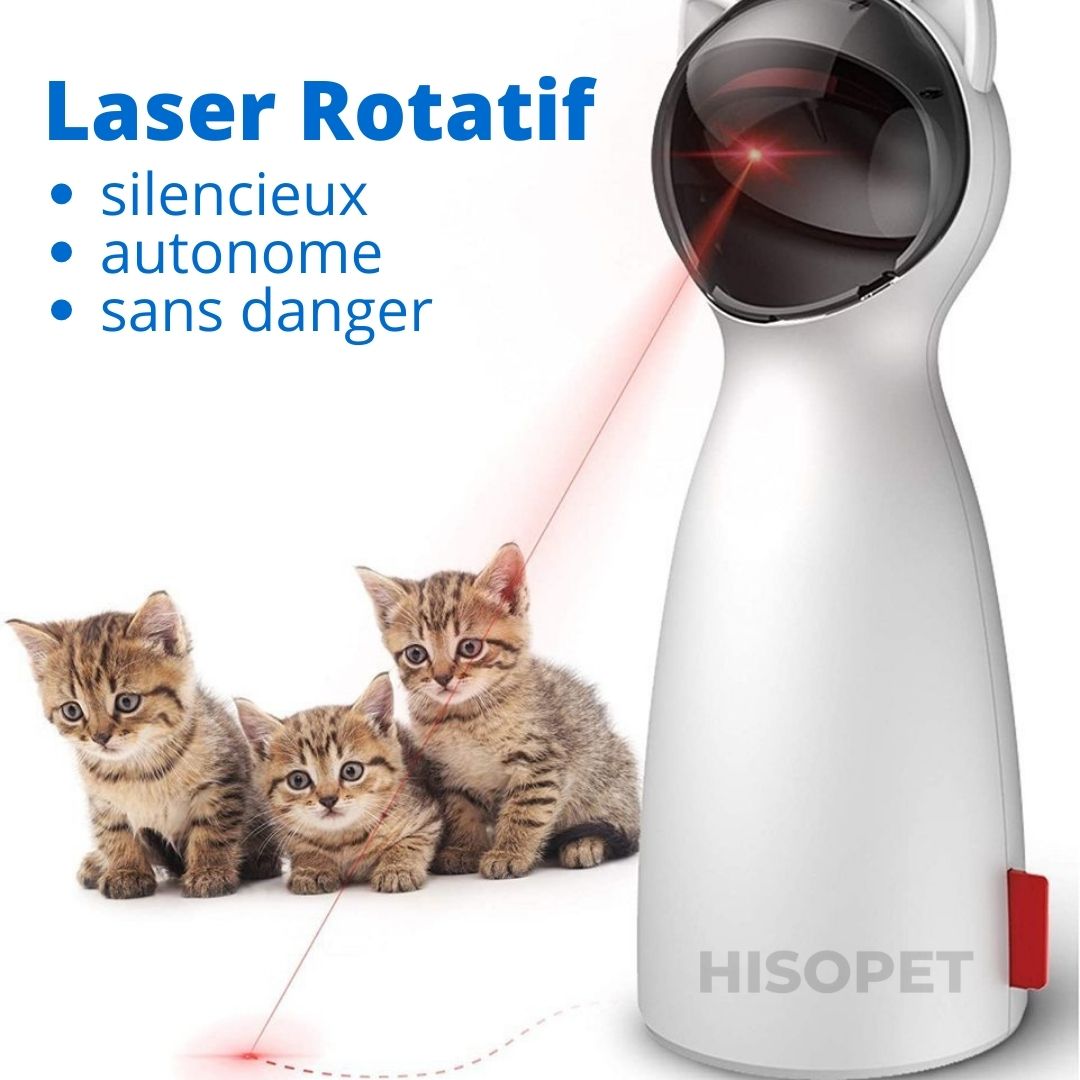 laser chat rotatif