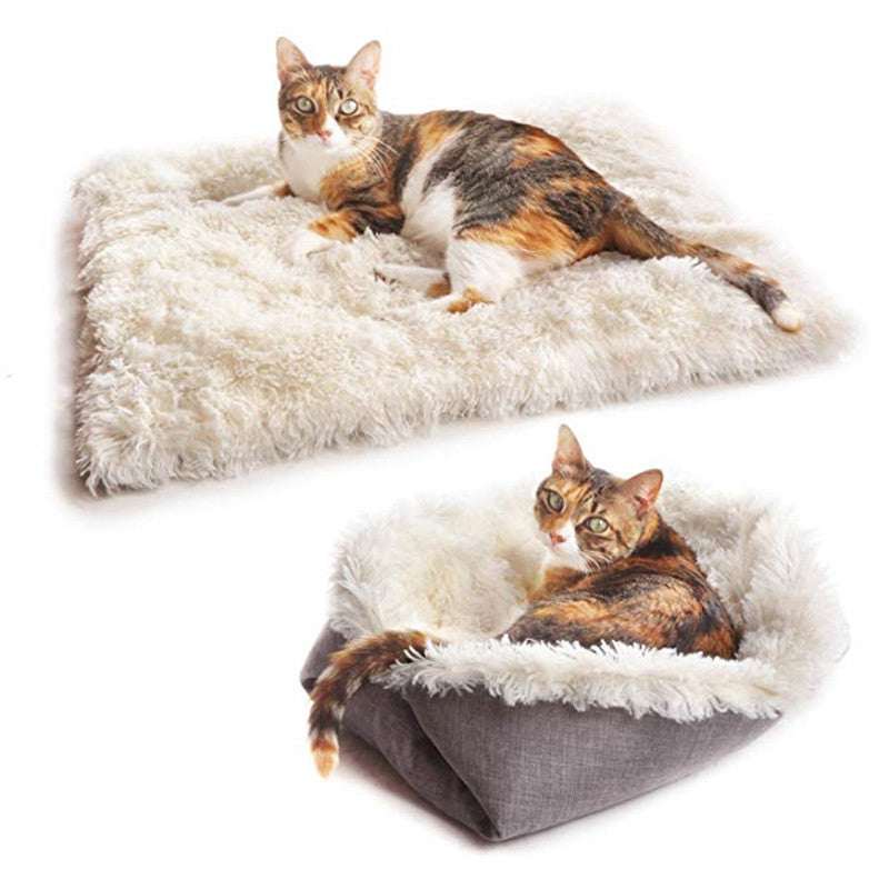 plaid pour chat reversible