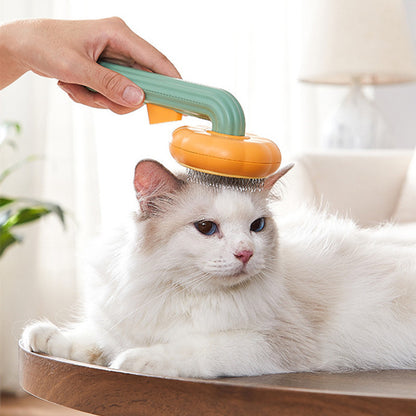 Brosse à Poils Longs auto-nettoyante pour Chien et Chat